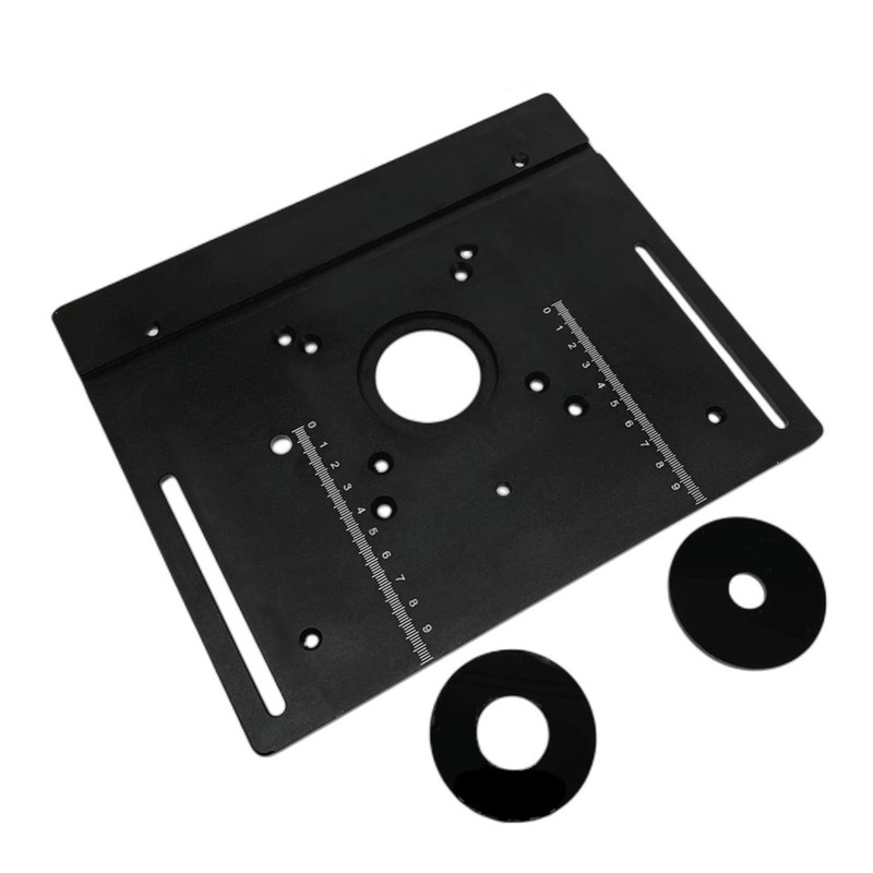 Router Table Insert Plate Aluminum Alloy Wood Milling Flip Board