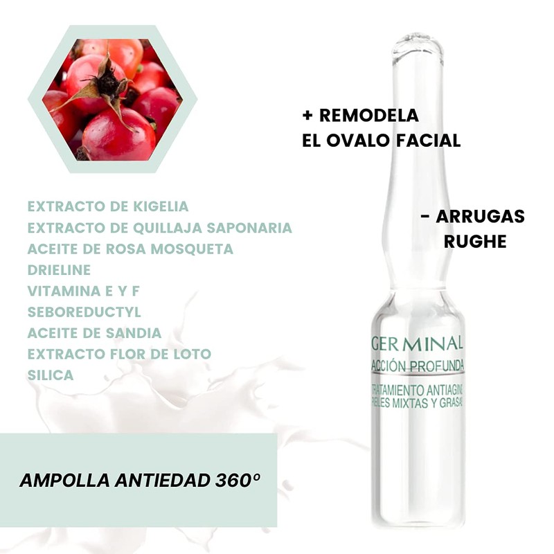 ACCIÓN PROFUNDA Anti-Ageing Games Mixtas y Grassas Ampollas 30 x