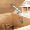 2-Pack Adjustable Steel Soft Close Lid Support Hinges, 40 lb