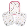 Universal Body Extensions Pack of 3 Organic Cotton (Confetti Pink/Grey/White)