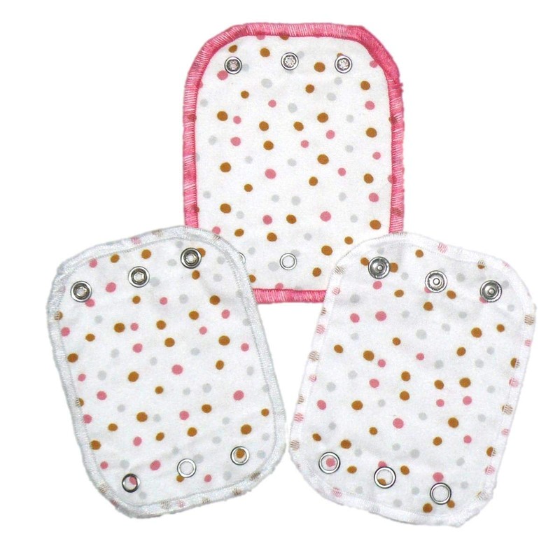 Universal Body Extensions Pack of 3 Organic Cotton (Confetti Pink/Grey/White)