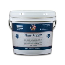 Countryman Coatings - 100% Silicone Roof Coating - Restore Your Roof in a Day - Seal Leaks, Cracks, Seams, Penetrations - Adheres to All Surfaces (1 Gallon, White)
