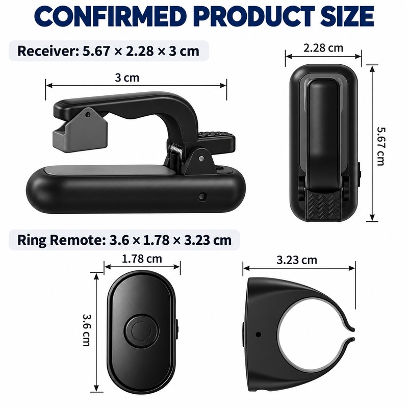 2-in-1 Wireless Page Turner Remote for Kindle and E-Readers with