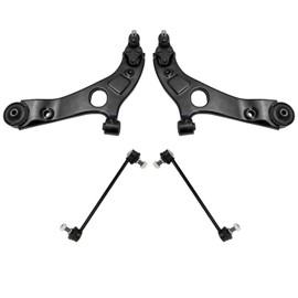 TRQ Front Suspension Kit Control Arm with Ball Joint Sway Bar Stabilizer Link Compatible with 2012-2014 Hyundai Azera Sonata 2014-2016 Kia Cadenza 2012-2015 Optima