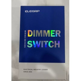 ELEGRP Slide Dimmer Rocker Switch 300W Dimmable LED / CFL DM19-WH, NEW, 600W