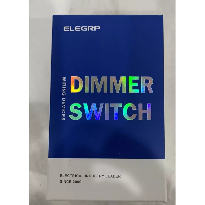 ELEGRP Slide Dimmer Rocker Switch 300W Dimmable LED / CFL