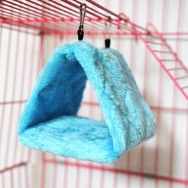 Parrot Triangle Hammock - Pure Color Parrot Parrotlet Winter Warmth Cotton Nest Hanging Ca
