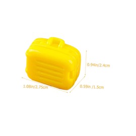 BESTonZON 10pcs Doll House Suitcase Mini Doll Suitcase Miniature Travel Suitcase Doll Travel Case Suitcase Mini Model Miniature Carrying Case Suitcase Mini Toy Doll House Decor Mini Suitcase