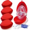 ASA TECHMED 5 Pack Medical CPR Rescue Mask, Adult Child