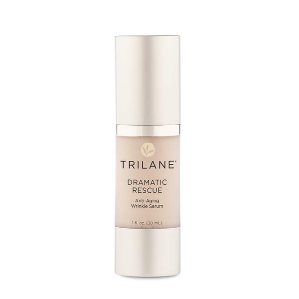 Trilane Dramatic Rescue Anti-Aging Serum with Sustainable, Olive Squalane Firms, Smooths, and Lifts in as Little as 72 Hours, Cruelty-Free, 1 fl. Oz