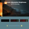 LUCORB Digital Wall Clock with Seconds, 5 Display Modes |