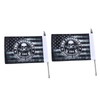Trunk Lid Flag Pole Mount Kit with Homeland Security Flag