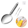 3Pcs Mango Slicer Fruit Fork Kit, Watermelon Cutter Slice, Stainless