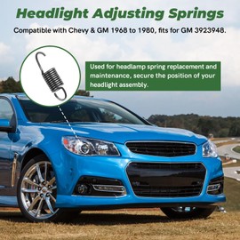Headlight Adjusting Springs for Chevy & GM 1968 to 1980, Fits for GM 3923948, Headlamp Springs Replacement, for Headlight Assembly Adjuster - 6 Pcs