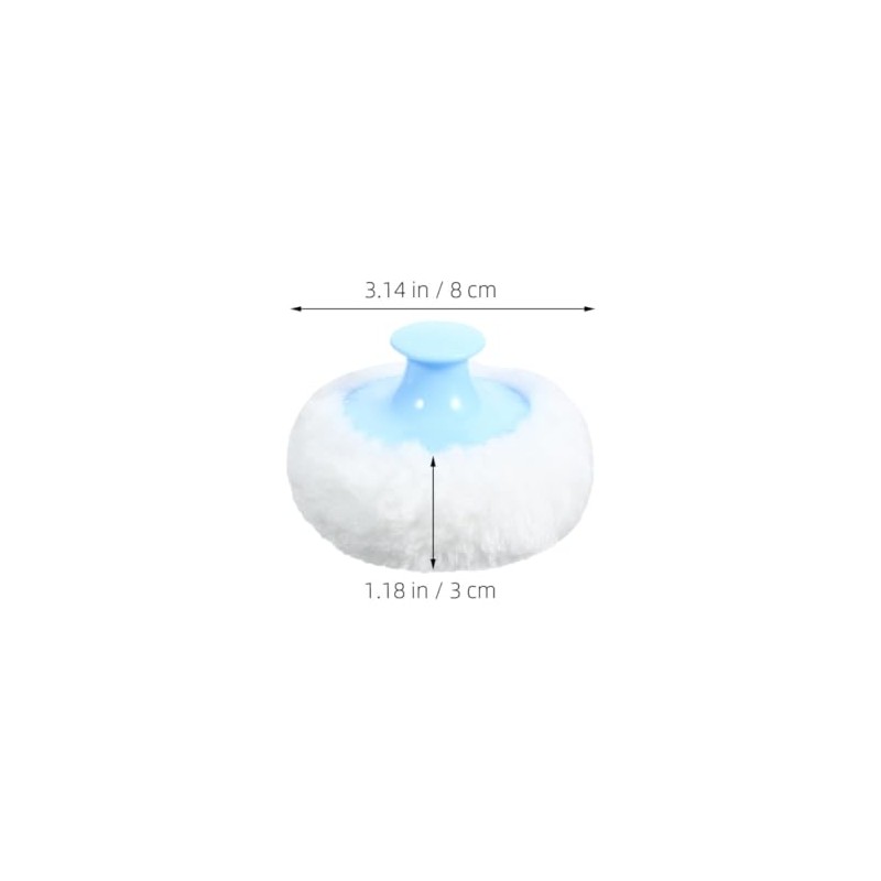 Jojofuny 2pcs Powder Puff 8cm Soft Plush Talcum Applicator For