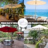 2Pcs Clear Standard Size Silicone Umbrella Hole Ring Plug and