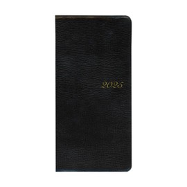 Daigo E8217 2025 Planner, Appointment, Monthly, Horizontal Black, Begins December 2024