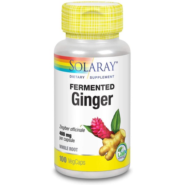 Solaray Fermented Ginger Root 400mg | 100 VegCaps