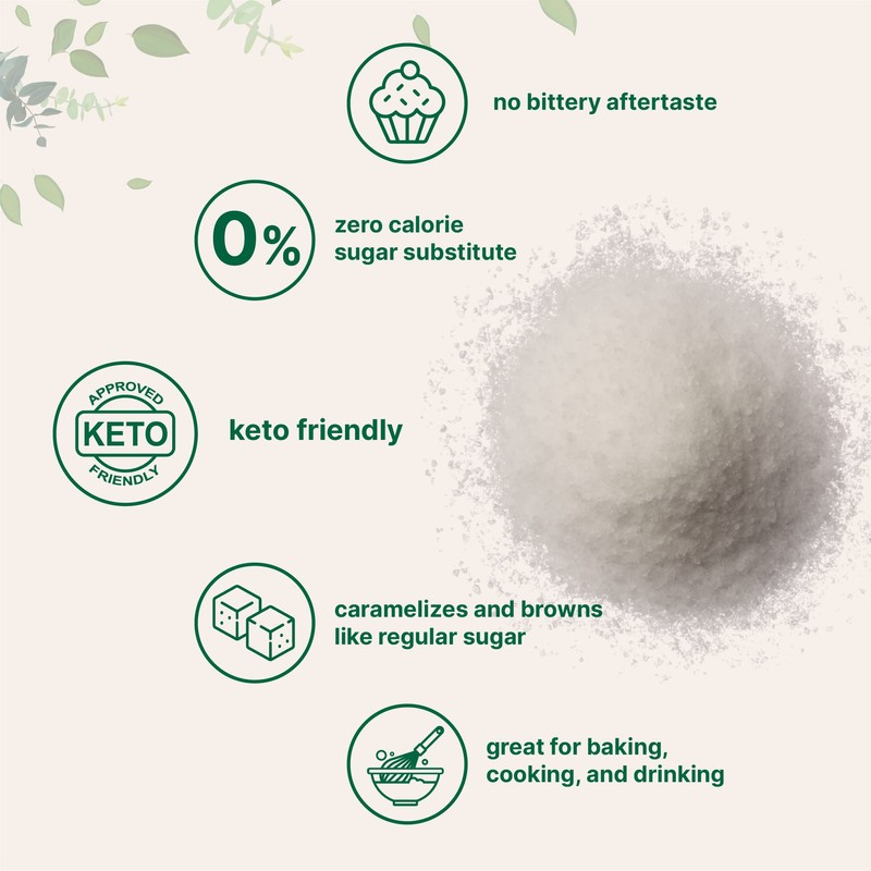 Allulose Sweetener, 3 Pounds (48 Ounces), Zero Calorie, Plant Based
