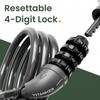 Titanker Bike Lock, Bicycle Lock 4 Feet Cable Lock 1/2