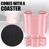 Upgraded Car Cup Holder Expander Adapter with Offset Adjustable Base,