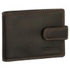 Ledershop24 Leather Credit Card Holder Landscape Format Business Card Holder