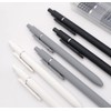 czxwyst 6pcs Retractable Gel Ink Pens 0.38mm EF Point Black