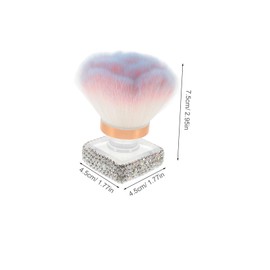 minkissy Nail Art Brush Makeup Brush Makeupbrushes Nail Dust Collector Manicure Tools Dusters Nail Art Tools Nail Tools Cleaning Brush Manicure Dust Brush Dip Powder Brush Plastic