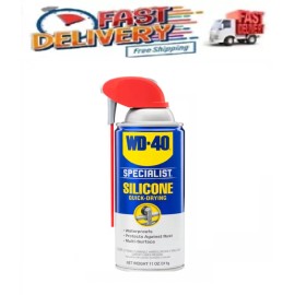 WD-40 11 oz. Silicone, Quick-Drying Lubricant with Smart Straw Spray