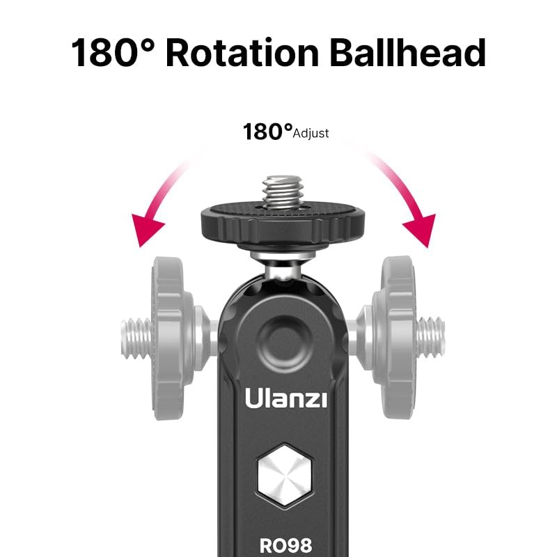 Ulanzi 2954 Ulanzi Double Ball Head with Cold Shoe Mount