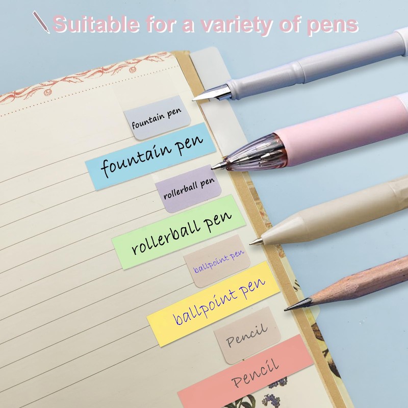 Potanro 1140PCS Sticky Index Tabs, Colourful Tabs for Notebooks, Page