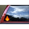 StickerTalk Fire Vinyl Sticker, 4 inches by 5 inches