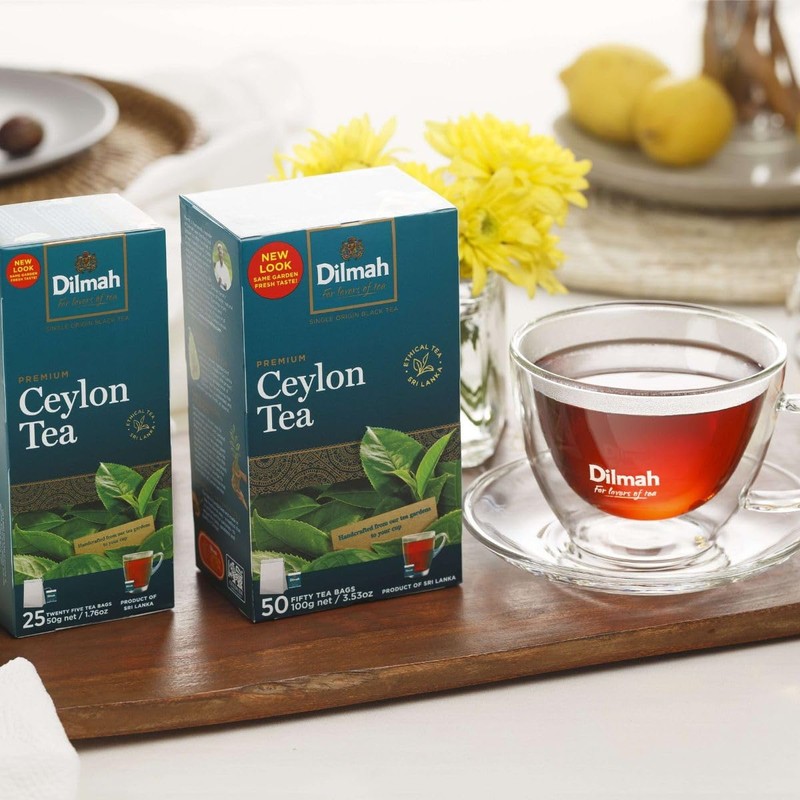 Dilmah Premium Ceylon Black Tea - 100 Tea Bags (Single