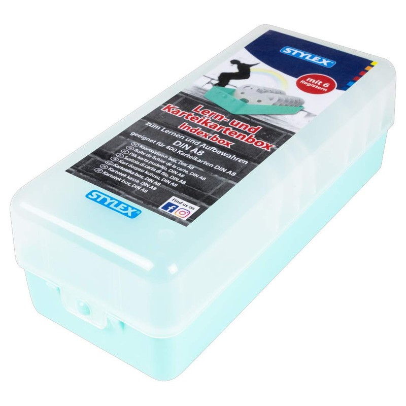 All-Purpose Storage Box, Card Index Box, DIN A8, Set of