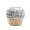 Owemtao Bling Toothpick Holder Dispenser,Rhinestone Toothpics Case /Tooth Picks Lot