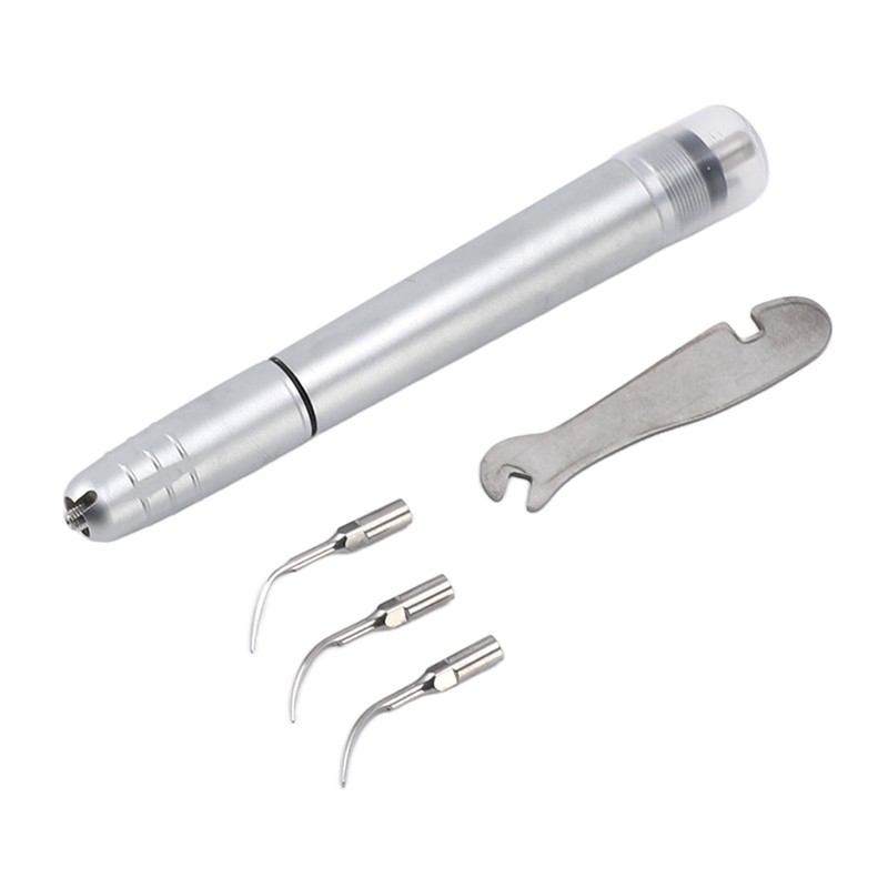 Ultrasound Pneumatic Descaler 4 Holes Tartar Calculus Remover Electric Oral