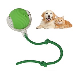 Noaya Smart Automatic Rolling Pet Ball - 360° Interactive Dog Cat Ball Toy, Electric Dog Ball, Chase Mate Cat Toy, Vibrating Self Moving Dog Ball, Cat Chaser Toy for Indoor Puppy Dog Cat Pet(Green)