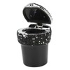 Car Ashtray DiamondStudded Smokeless Container with LED Light Indicator Multifunctional