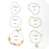 fxmimior 6 Pcs Boho Women Gold Shell Ankle Bracelets Summer