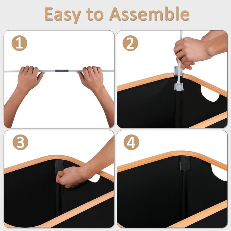 Vincona Slim Laundry Basket with Lid, Narrow Dirty Clothes Hampers