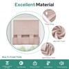 HOMEIDEAS 100% Linen Blackout Sidelight Curtains for Front Door, Side