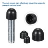 QUARKZMAN Pack of 50 Hex Nut Covers, M8 Red Plastic