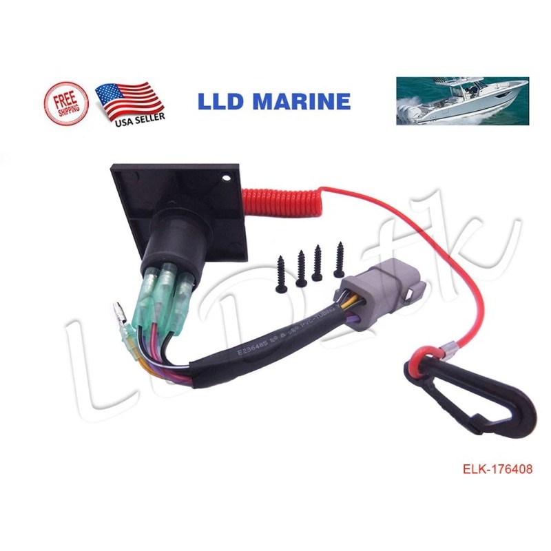 LLD_TK Johnson Evinrude OMC BRP Ignition Safety Cut Off Key