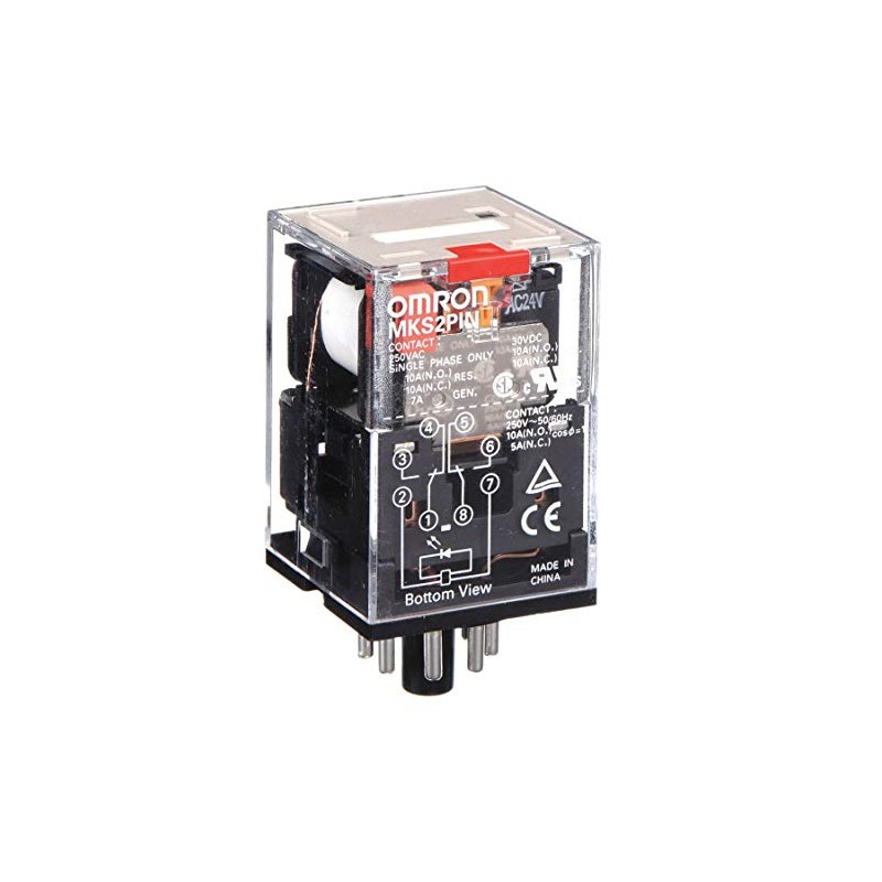 Plug in Relay, 8 Pins, Octal, 24VAC