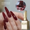 Xeijayi 1pc Sparkling Red Rhinestone Gel Nail Polish Me105 Red