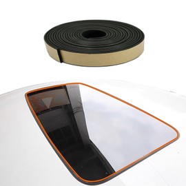 BOAOSI 16.4Ft Car Sunroof Seal Car Weather Stripping Universal Car Windshield Weather Rubber Seal Strip Sunroof Seal Cover Leak Sound Proofing