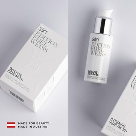 siin Intense 35+ Anti-Ageing Face Serum Against Expression Wrinkles and Ageing Wrinkles - Smooths, Tightens, Hyaluronic Serum Anti-Ageing Cream - with Edelweiss, Jojoba Oil, Shea Butter - for Normal