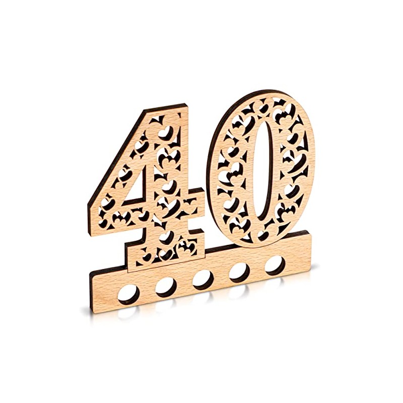 DARO Design - 40th Birthday Money Gift Wooden 40th Anniversary
