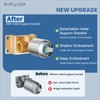Airuida Square Shower Handle Wall Mount Brass Faucet Shower Rough-In