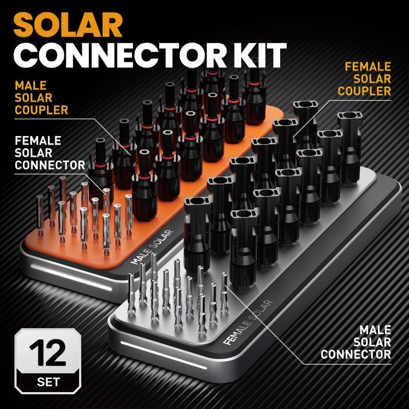 SOMELINE® Solar Connector Crimping Tool Kit, 14-10 AWG Crimper for